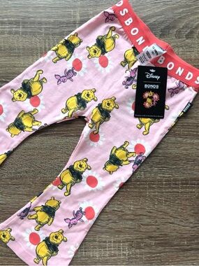 Disney x Bonds Winnie the Pooh Pink Kids flared Leggings